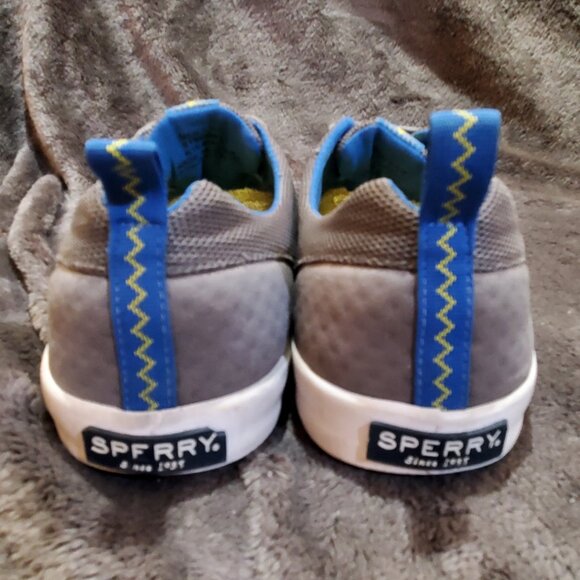SPERRY SON-R PONG BLUE SNEAKER SHOES MENS 9R ATHLETIC Mesh Deck Shoe READ - Picture 5 of 13